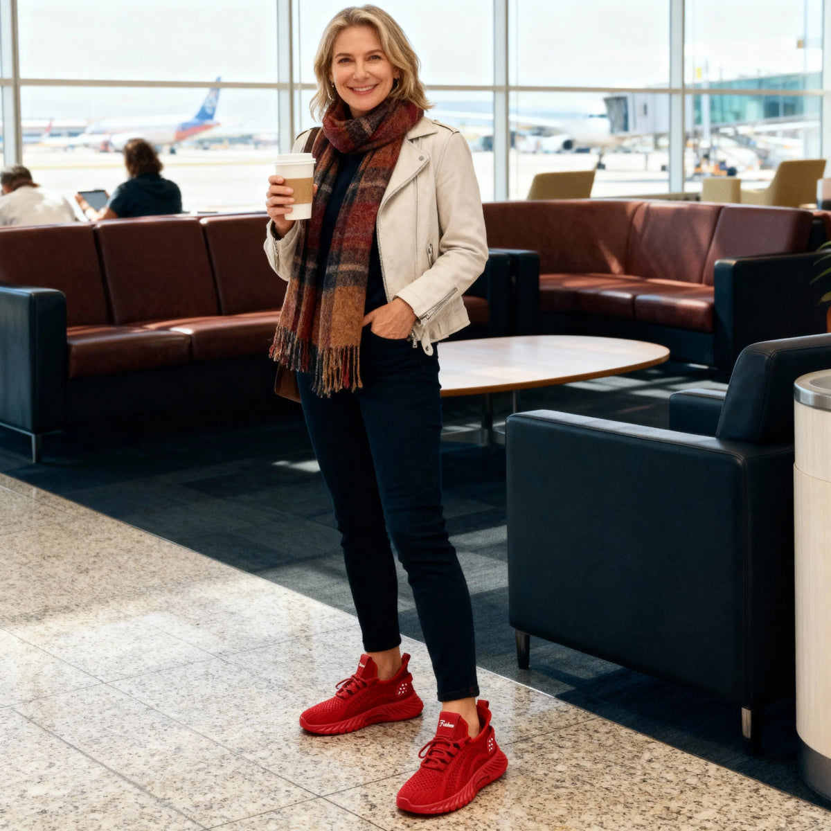 Breeze Walk - Omega Walk - M246 - Red - 36