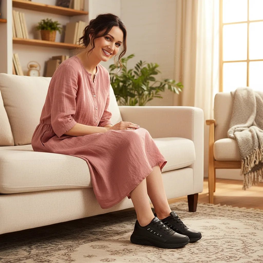 Soft Stride - Omega Walk - M268-Black-White-35