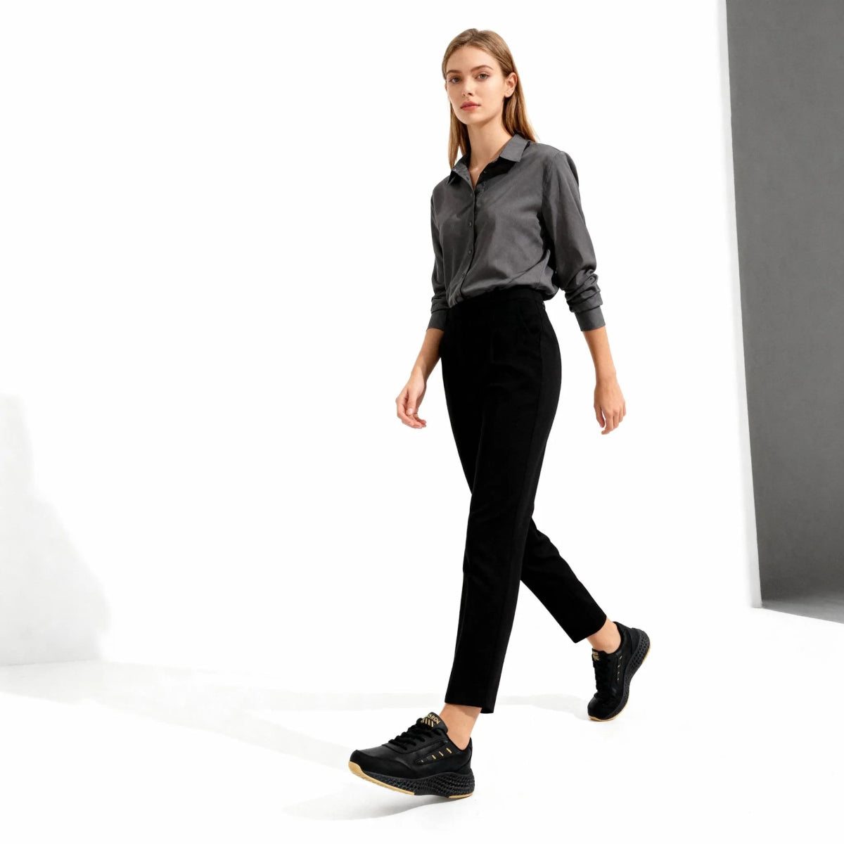 Soft Stride - Omega Walk - M268-Black-Gold-35