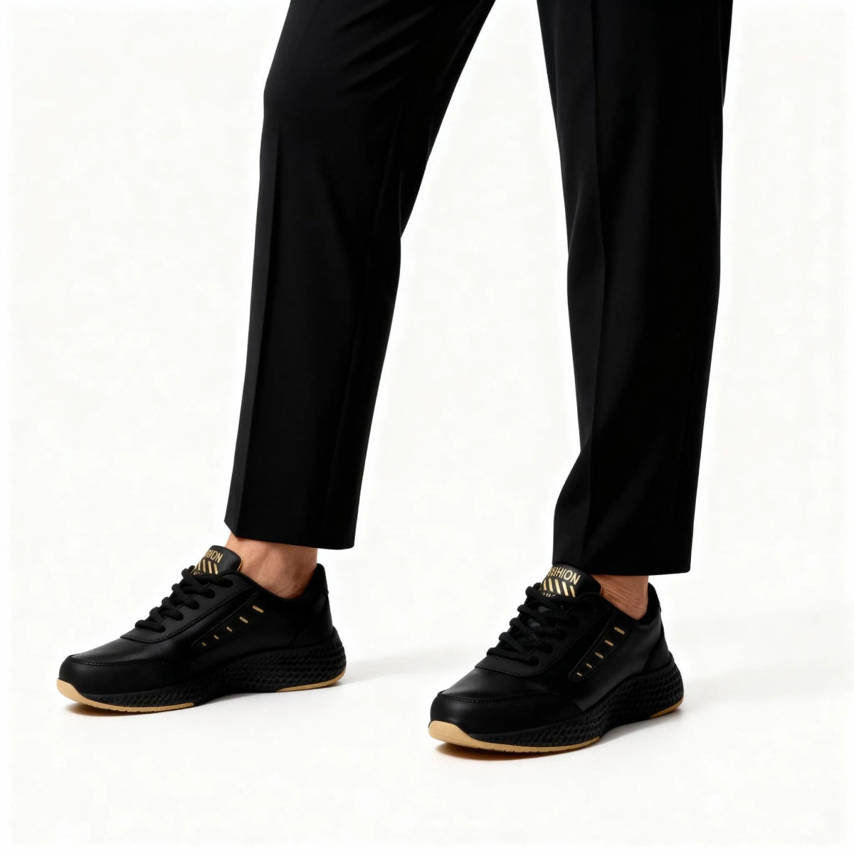 Soft Stride - Omega Walk - M268-Black-Gold-35