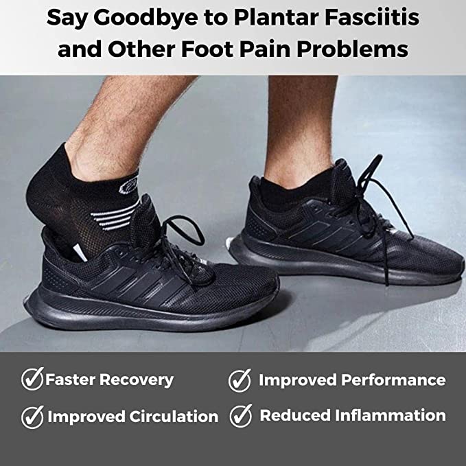 3 Pair Pro Ankle Compression Socks for Men - Omega Walk - Men socks 1