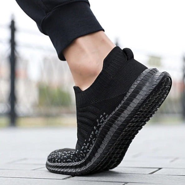 Breathable Slip-on Sneakers for Men - Omega Walk - MEN SHOES-40-Beige-38
