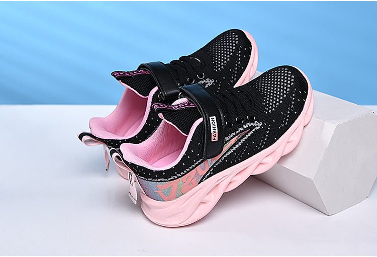 Halley - Comfy Everyday Shoes for Girls - Omega Walk - Kid Shoes 36 Pink26