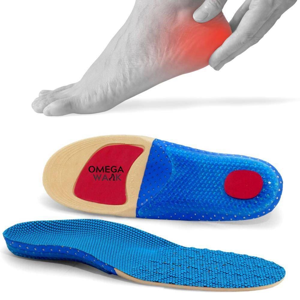 Plantar Fasciitis Feet Arch Support Insoles - Omega Walk - XD 641 -SMALL