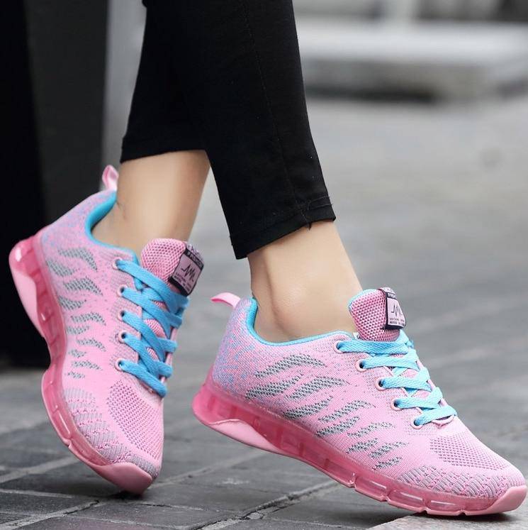 Stylish walking sneakers for women - Omega Walk - M32-PURPLE-35