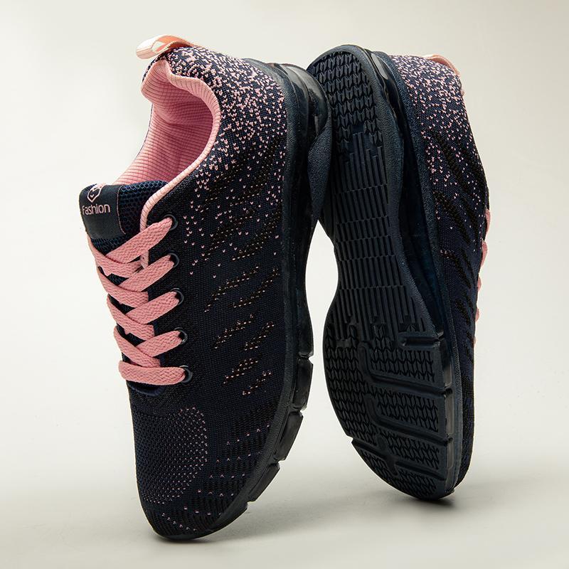 Stylish walking sneakers for women - Omega Walk - M32-GREEN-35