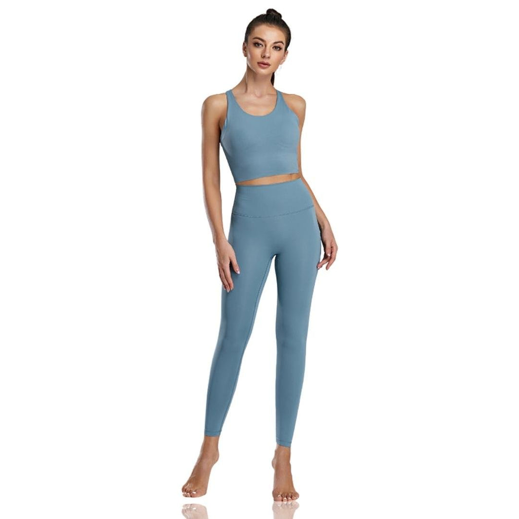 Trendy Women's Workout Clothing Set - Omega Walk - XY-Z1TZ-Blue-S