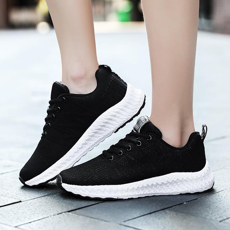 Women's Ultralight Walking and Running Shoes - Omega Walk - M190-Black-35