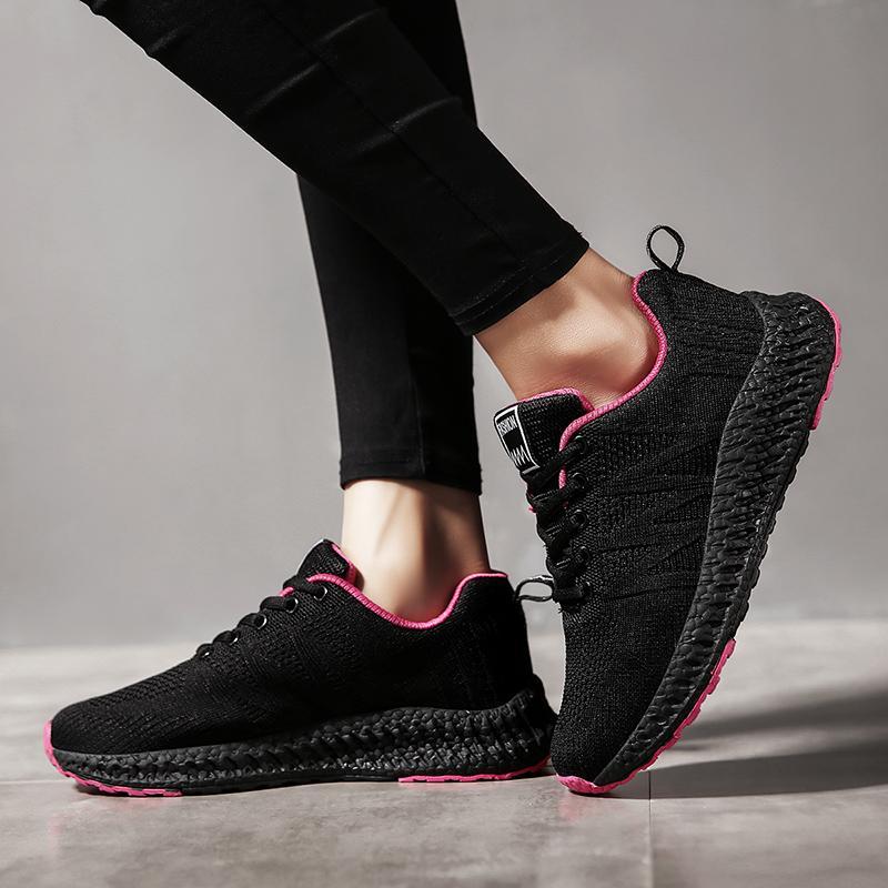 Women's Ultralight Walking and Running Shoes - Omega Walk - M190-Pink-35