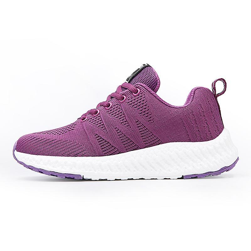Women's Ultralight Walking and Running Shoes - Omega Walk - M190-Purple-35