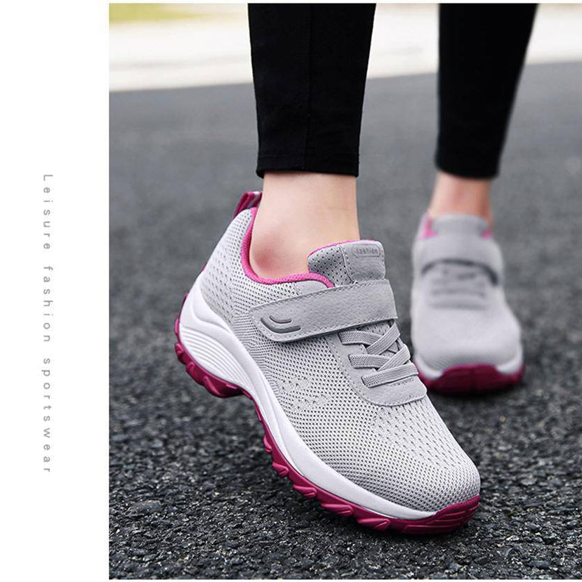 Woven Knit Sneakers for Women - Omega Walk - M41-PURPLE-35