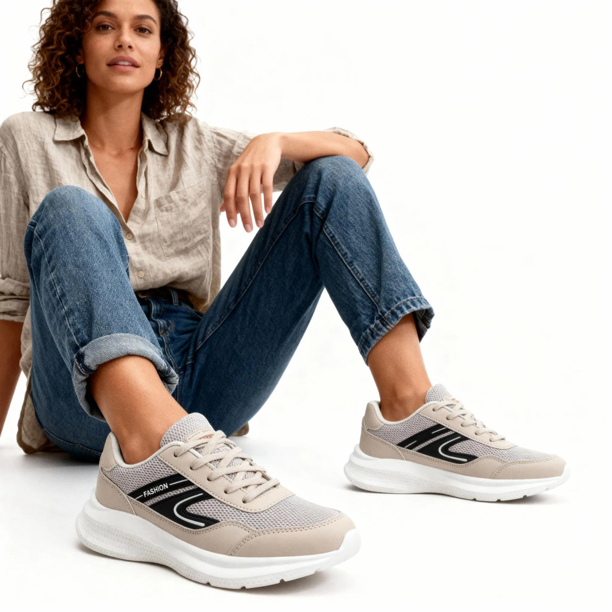 Easy Fit - Omega Walk - M267-Beige-35