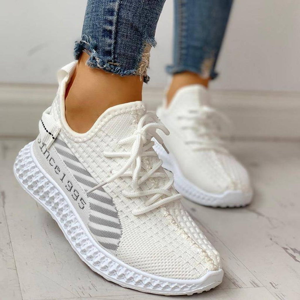 Lace-Up Breathable Casual Sneakers for Women - Omega Walk