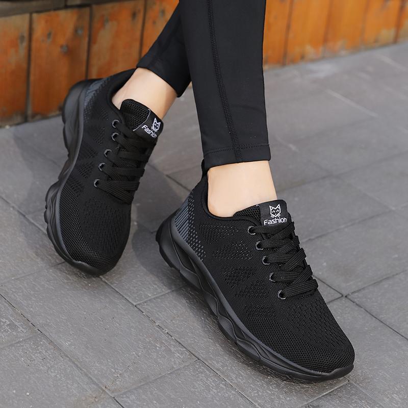 Womens Black Walking Shoes