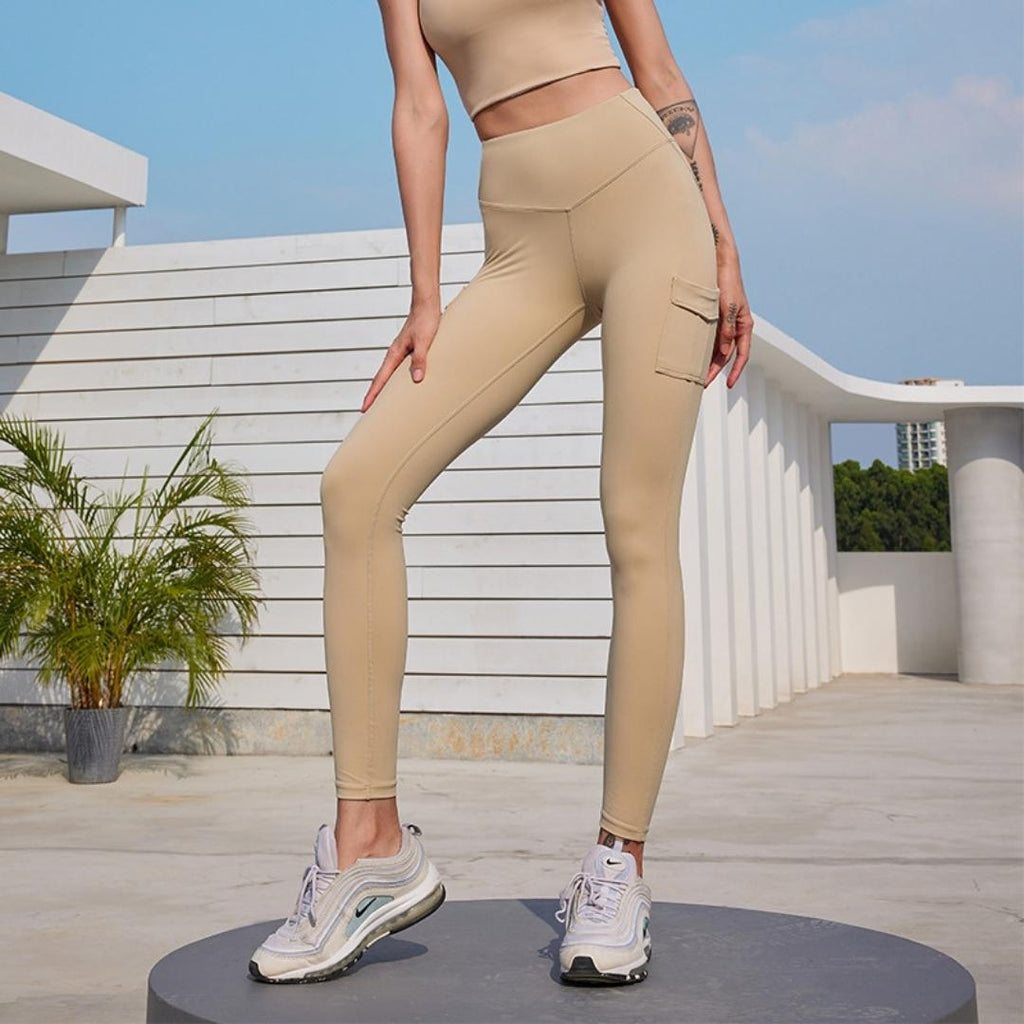 Butt Lifting High-Waisted Leggings with Pockets - Omega Walk