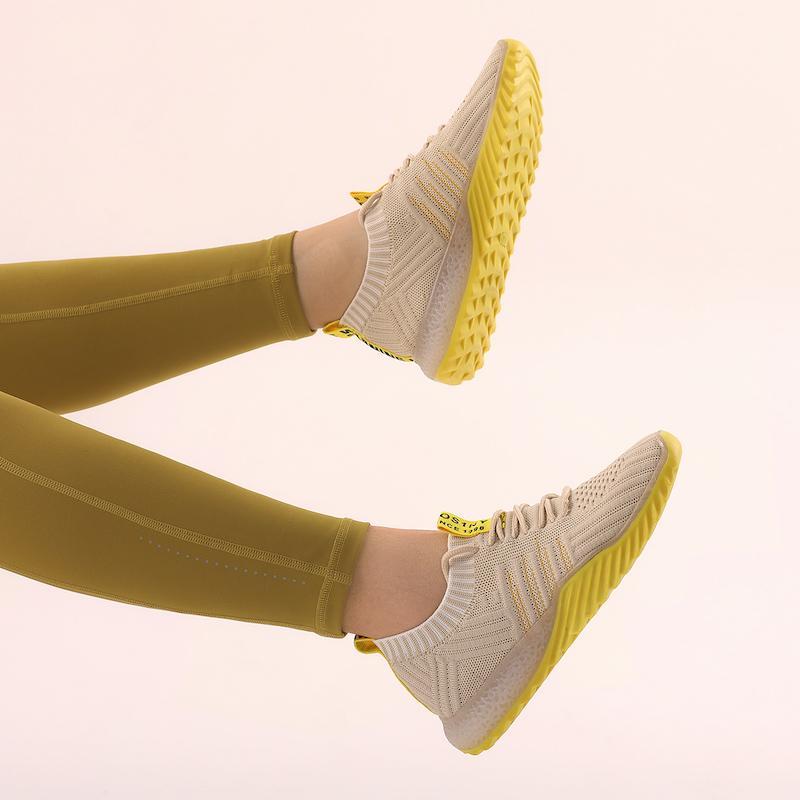Colorblock Knitted Sneakers for Women - Omega Walk
