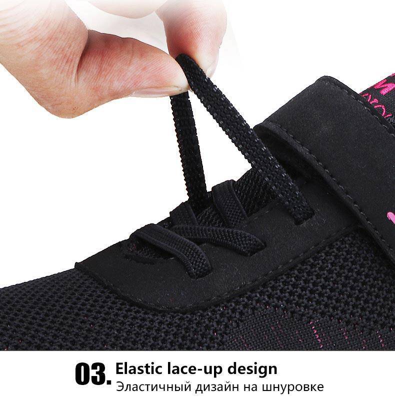 Light hook & loop sneakers for women - Omega Walk