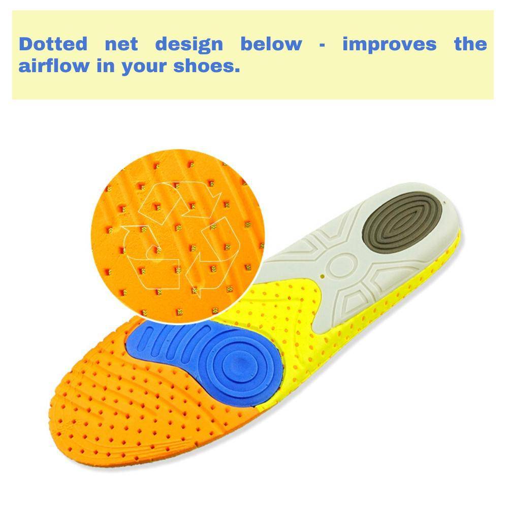 Multifunctional Anti-slip Shock Absorption Eva Sport Insole - Omega Walk - XD 114 -SMALL