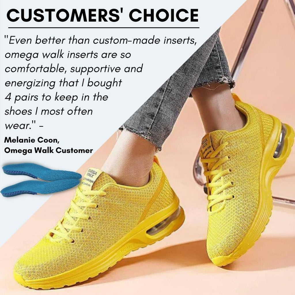 Plantar Fasciitis Feet Arch Support Insoles - Omega Walk