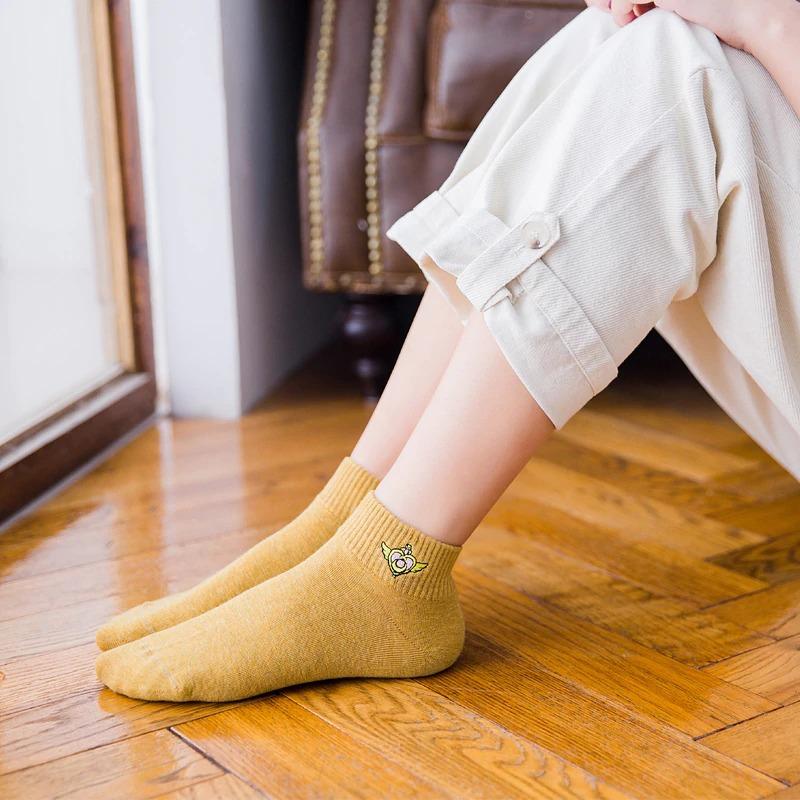 Quirky Cotton Ankle Socks - Pair of 5 - Omega Walk