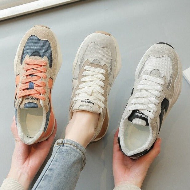 Retro Lace-up Sneakers for Women - Omega Walk