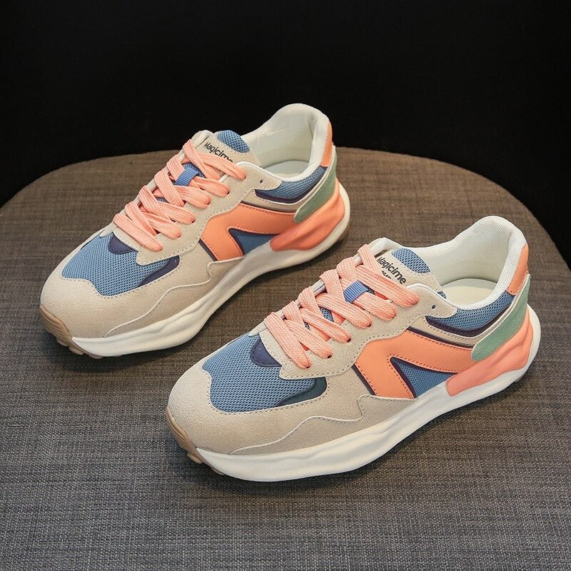 Retro Lace-up Sneakers for Women - Omega Walk
