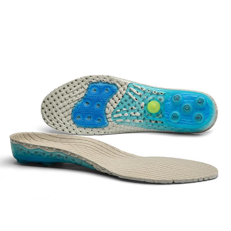 Silica Gel, High-Impact Spring Cushioning Shock Absorption Insoles - Omega Walk