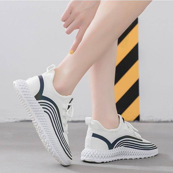 Striped Casual Sneakers for Women - Omega Walk