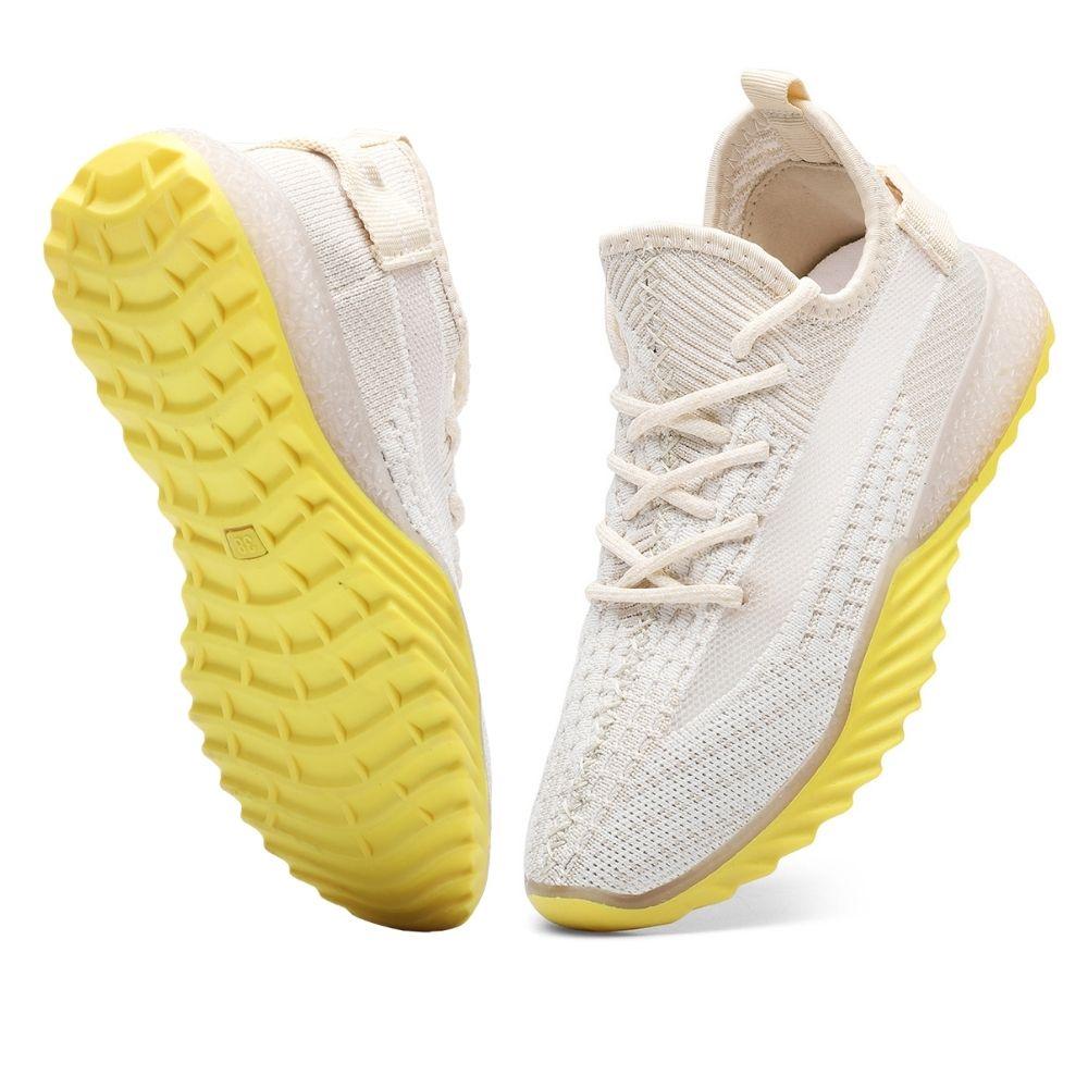 Women's Net Surface Lace-Up Sneakers - Omega Walk